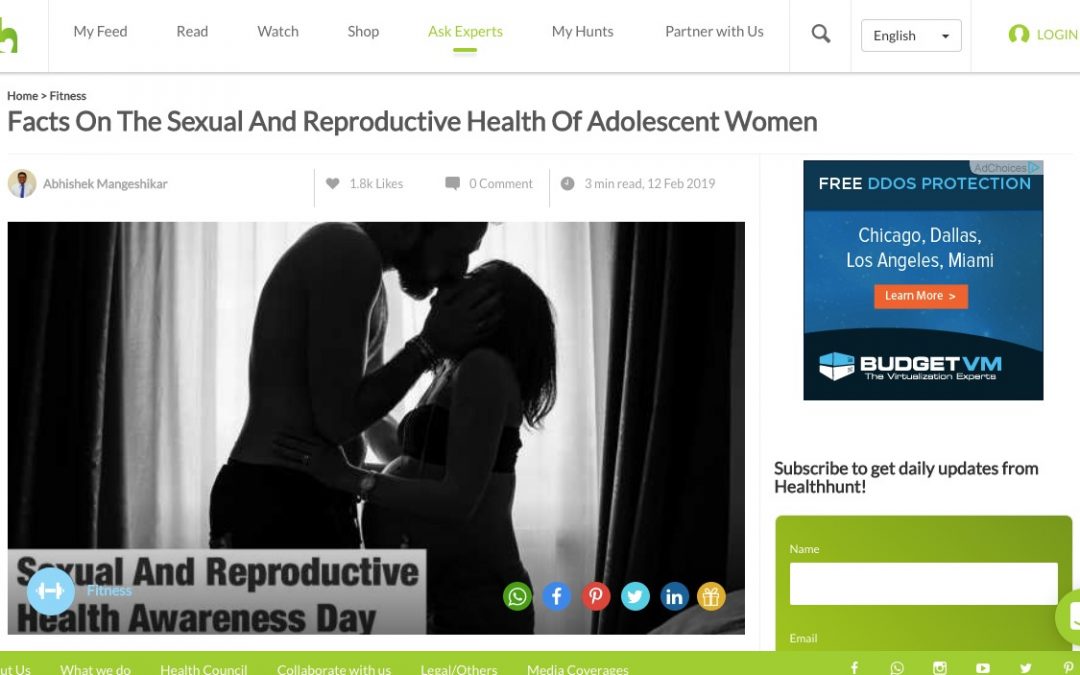 Facts On The Sexual And Reproductive Health Of Adolescent Women